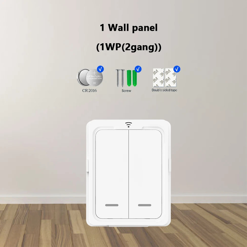 RF 433Mhz Wireless Light Switch 10A Mini Relay Receiver 1/2/4 Gang wall Panel Remote Control Interruptor For LED Lamp 110V 220V