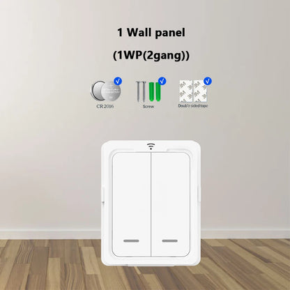 RF 433Mhz Wireless Light Switch 10A Mini Relay Receiver 1/2/4 Gang wall Panel Remote Control Interruptor For LED Lamp 110V 220V