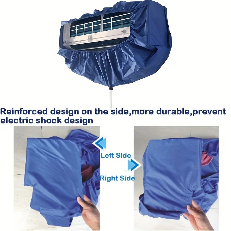 Summer Air Conditioning Cleaning Cover Suitable for  9000~36000BTU Hanging AC Thickened Dust Water Bag Support Plate Cleaner Set