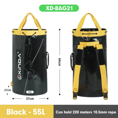 Xinda Outdoor Rock Climbing Rope Bag Rescue Equipment Package Drainage Rope Collection Backpack Shoulder Bag