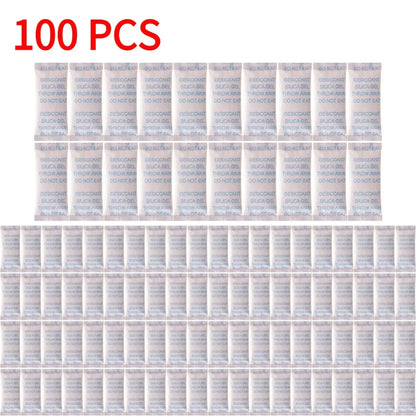 100-1000PCS 0.5g Non-Toxic Silica Gel Sachets Desiccant Drying Damp Kitchen Room Moisture Dehumidifier Absorber Bag Reusable