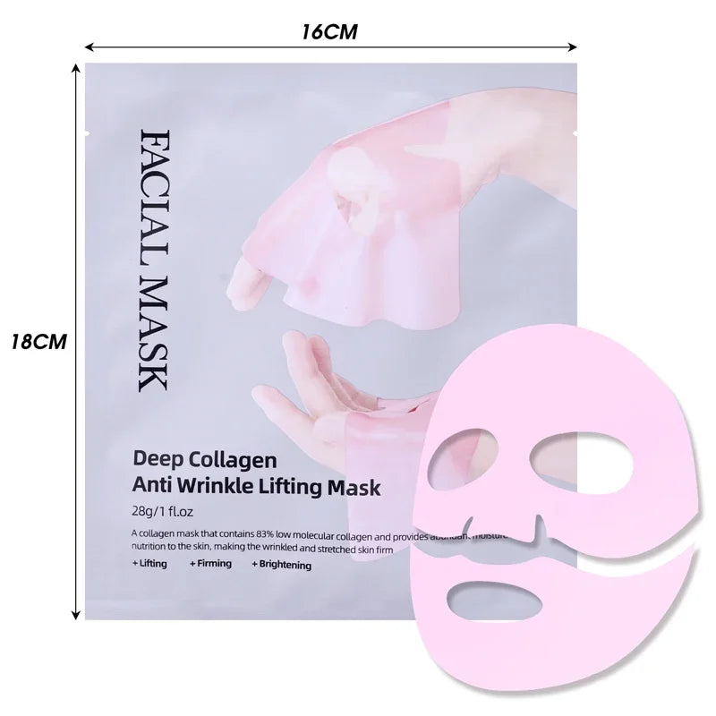Bio Collagen Overnight Mask Deep Hydrating Moisturizing Shrink Pores Brightening Mask Gentle Refreshing Women Facial Skin Care