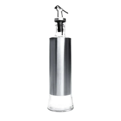 Stainless Steel Oil Bottle No-drip Bottles Soy Cruet Sauce Vinegar Condiment Dispenser Sturdy Seasoning Jars Kitchen Accessories