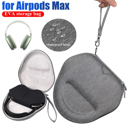 Travel Carry Bag with Hand Strap Carrying Box Cover Anti-Scratch Protective Pouch for Airpods Max Wireless Headset