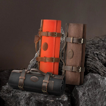 XINZUO Thickened Canvas Foldable Chef Roll Bag Kitchen Knife Bags Cooking Portable Durable Knife Storage Pockets Carry Case
