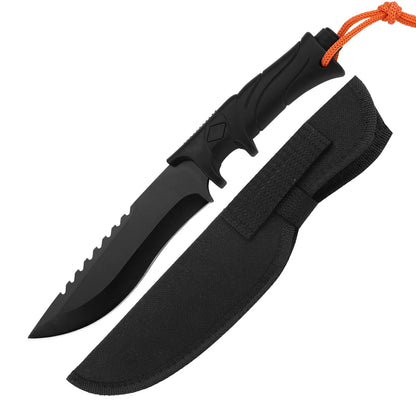 3CR13 Stainless Steel Sharp Fixed Blade Knife ABS Handle Outdoor Tactical Hunting Survival Knife Hand Tool For Camping Nylon Bag