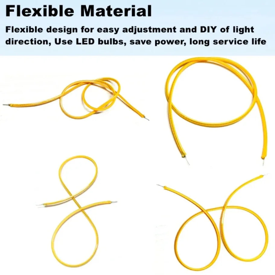 Ultra Slim 3V LED Same End Filament Flexible Spiral Bulb Filament Retro Edison Bulb Lamp Parts Diode Lighting Strip Decoration