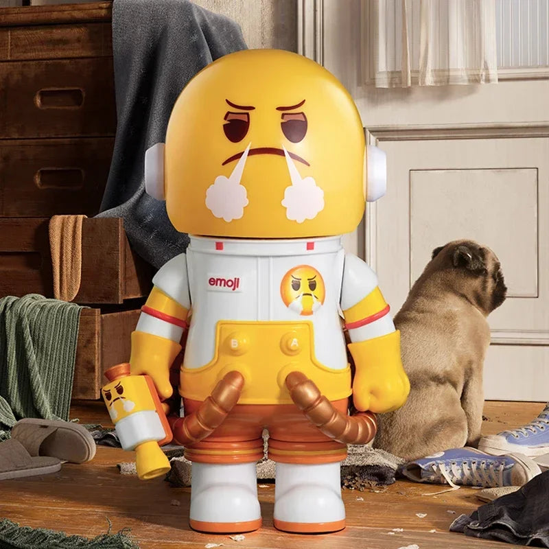 POP MART MEGA SPACE MOLLY 100% X Emoji Series Blind Box Guess Bag Desktop Decoration Cute Model Gift Girl Blind Bag Toys Anime