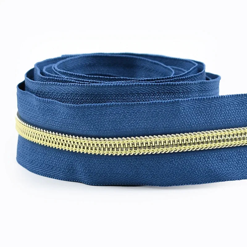 5# Nylon Zippers for Sewing Bags Plastic Coil Bag Zipper Tapes By The Meter Purse Garment Zips Repair DIY Clothing  Accessories