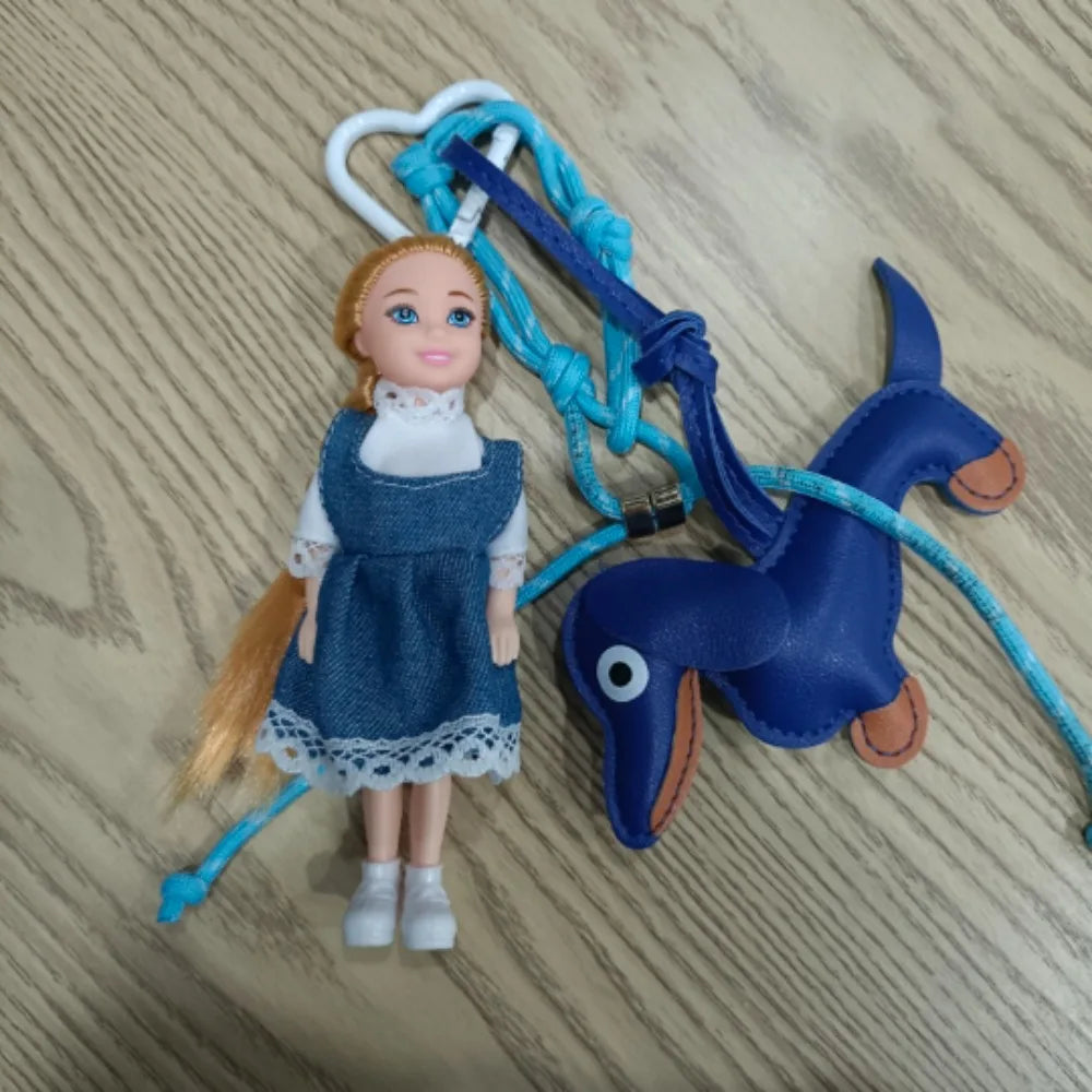 2024 Newest Cute Doll Pendant Hanging Backpack Ornament DIY Change Clothes Bag Charm Car Key Ring Bag Decoration for Doll