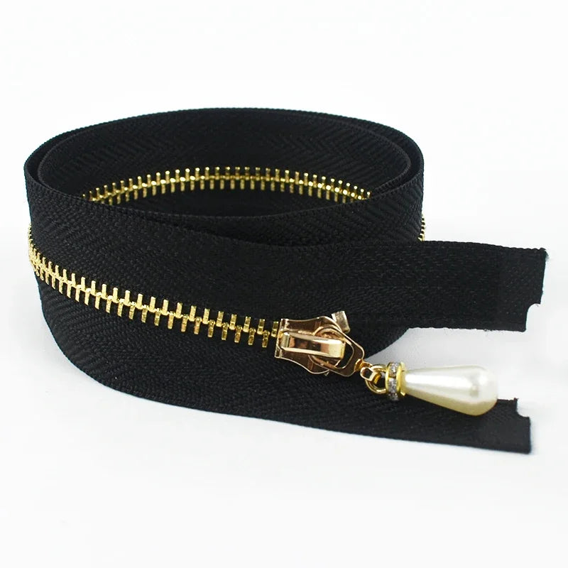 3Pcs Meetee 3# Metal Zippers Bag Zipper Closure 15-70cm Jacket Purse Easy Repair Zips Open/Close-End Coat Zip Sewing Accessories