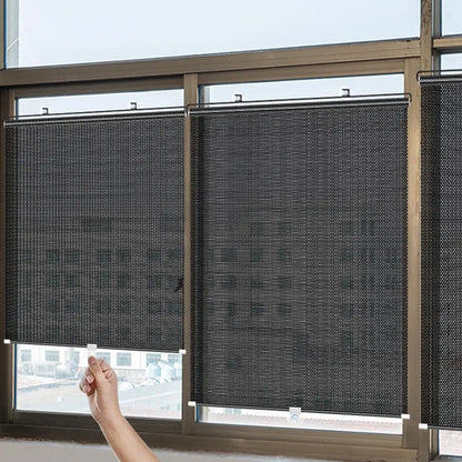 Universal Roller Blinds Suction Cup Sunshade Blackout Curtain Car Bedroom Kitchen Office Window Sun-shading Curtains Retractable