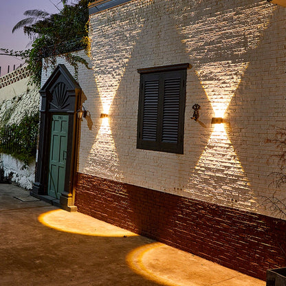 Super Bright Solar Wall Lights Outdoor Solar Lamp Waterproof Up Down Luminous Lighting Decor Garden Corridor Balcony Fence Stair