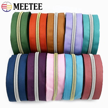 5# Nylon Zippers for Sewing Bags Plastic Coil Bag Zipper Tapes By The Meter Purse Garment Zips Repair DIY Clothing  Accessories
