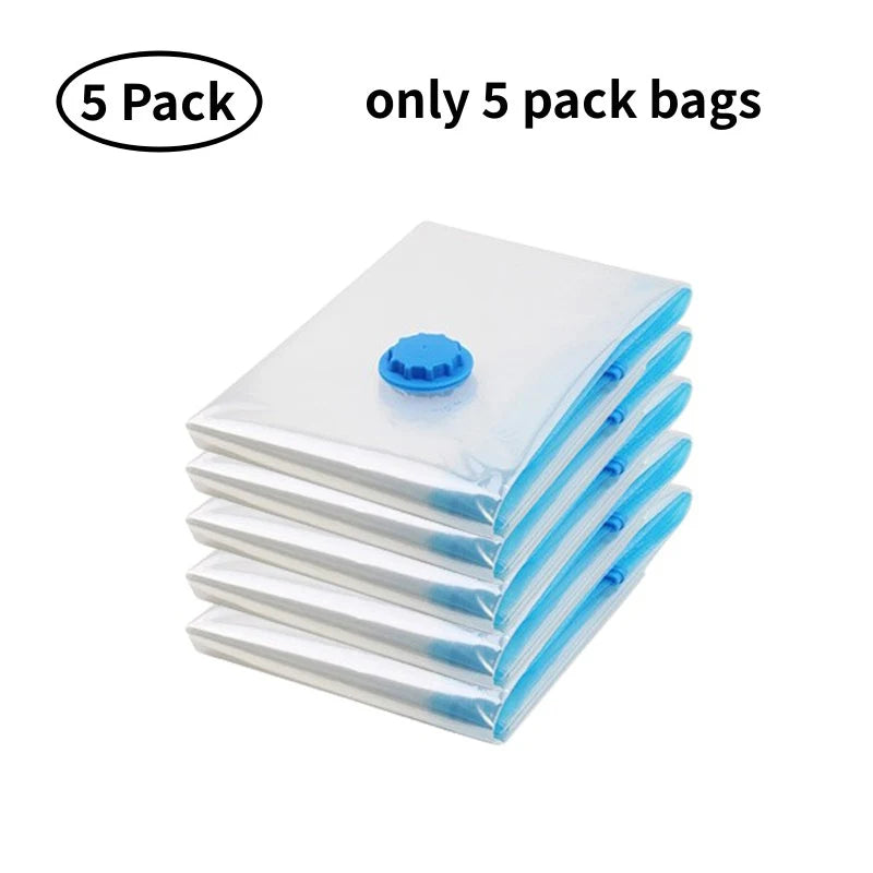 8/5/3/1PCS Vacuum Storage Bags Compression Pack Vacuum Bag for Storing Clothes Bedding Blanket Space Save Travel Bag Organizer