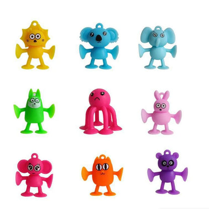 Soft Building Blocks Suction Cup Toys DIY Puzzle Sticky Game Children Bath Toys Montessori Sensory Stress Release Toy for Autism