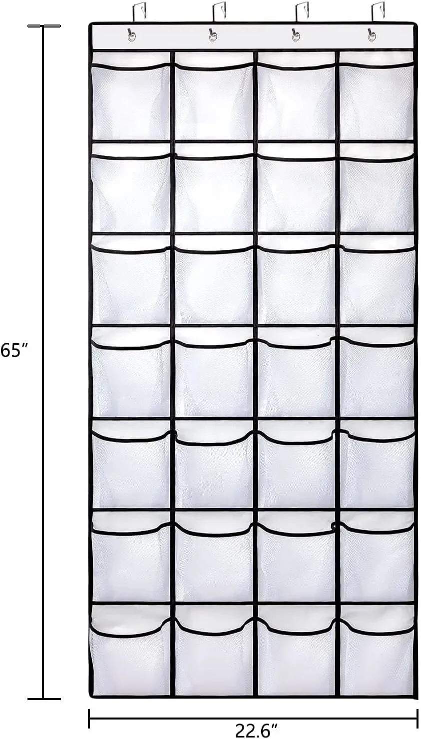 1Pcs Storage Hanging Organizers Foldable Storage Bag Shoes Organizer Toys 35 Large Mesh Bags Clothing Wardrobe Home Organization