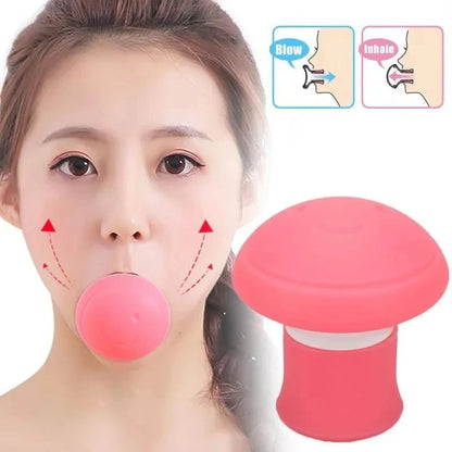 Silica Gel Mouth Jaw Exerciser Slimming Face Lift Tool Chin V Face Lifting Double Thin Wrinkle Removal Blow Breath Exerciser