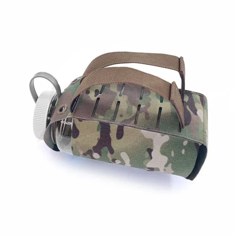 Tactical Molle SS Kettle Bag Water Bottle Pouch Bag Suitable for Nalgene 32 Oz Airsoft Vest Plate Carrier Bottle Holder