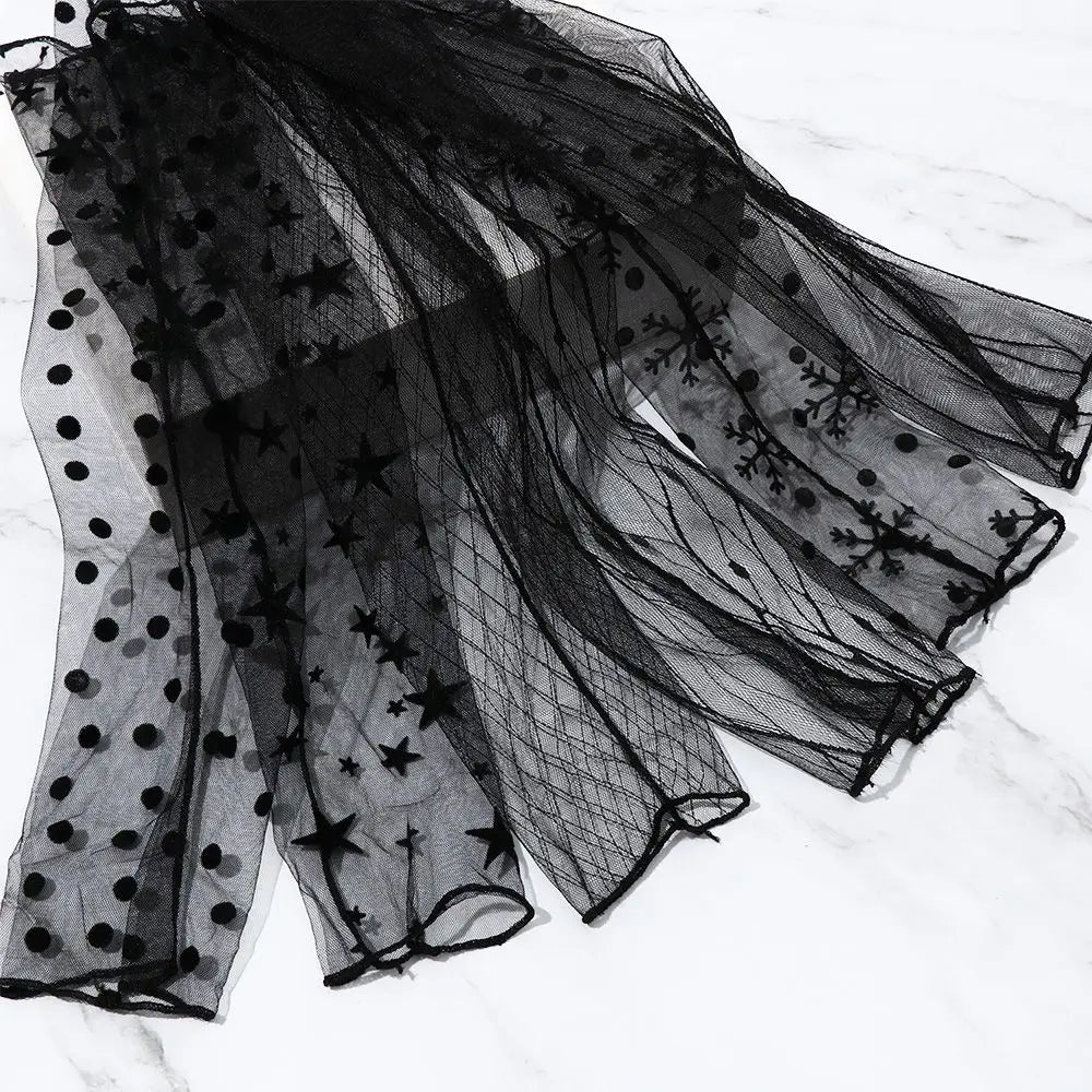 Summer Fashion Lady Gauze Sun Protection Sleeves Gloves Women Thin Long Fingerless Arm Warmers Sunscreen UV Breathable Mittens