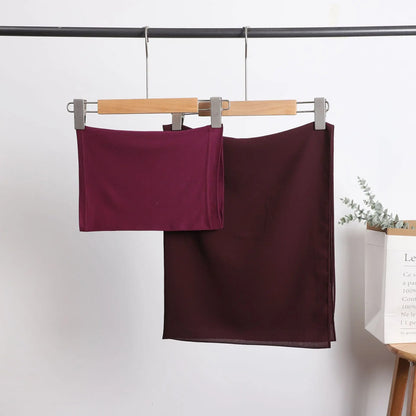 2 Piece Set Chiffon Hijab Matching Undercap Chiffon Scarf with Matching Underscarf Shawls Scarves Head Scarf Headwraps for Women