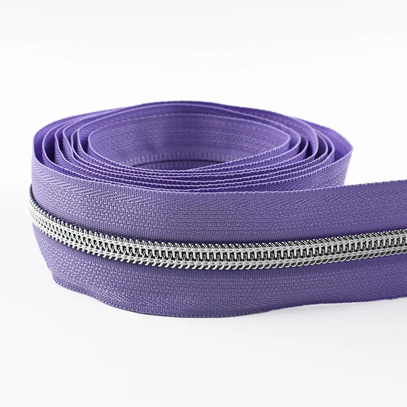 5# Nylon Zippers for Sewing Bags Plastic Coil Bag Zipper Tapes By The Meter Purse Garment Zips Repair DIY Clothing  Accessories