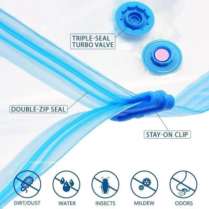 8/5/3/1PCS Vacuum Storage Bags Compression Pack Vacuum Bag for Storing Clothes Bedding Blanket Space Save Travel Bag Organizer