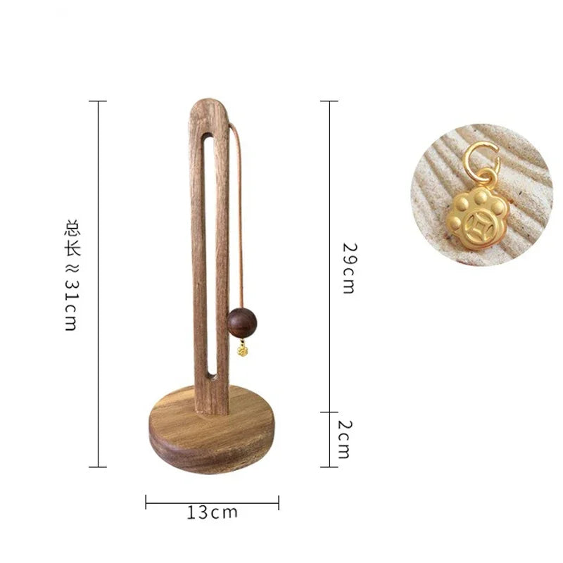 Solid Wood Paper Towel Holder Kitchen Punch-Roll Paper Storage Rack Lazy Rag Plastic Wrap Bag Storage Rack Kitchen Accessories