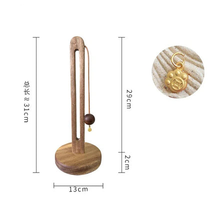 Solid Wood Paper Towel Holder Kitchen Punch-Roll Paper Storage Rack Lazy Rag Plastic Wrap Bag Storage Rack Kitchen Accessories