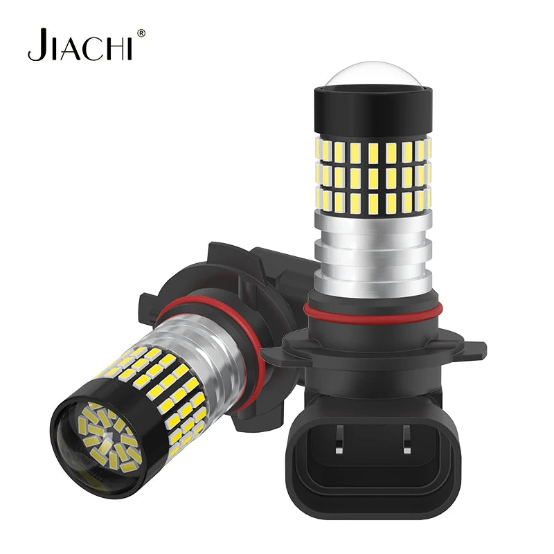 Jiachi 2PCS H1 H3 Replacement Bulb H7 H10 880 881 5202 Led Auto Fog Lamp 3014 78 Chip Daytime Running Light 6000K White 12-24V
