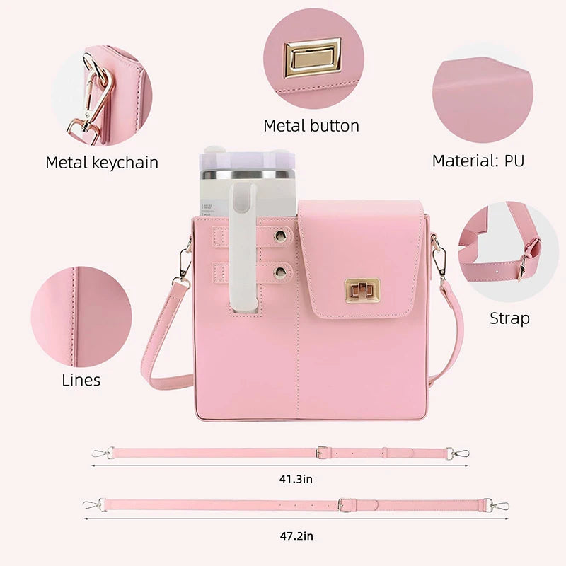 Water Bottle Bag Outdoor Portable Crossbody Multifunctional Universal Protection Pouch Single Shoulder Solid Color Storage