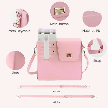 Water Bottle Bag Outdoor Portable Crossbody Multifunctional Universal Protection Pouch Single Shoulder Solid Color Storage