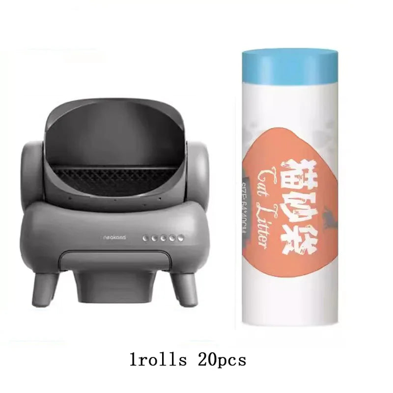 Use for Neakasa/CatLink Smart Cat Litter Box Garbage Bag Drawstring Thickened Cat Collection Storage Poop Bags Pet Supplies