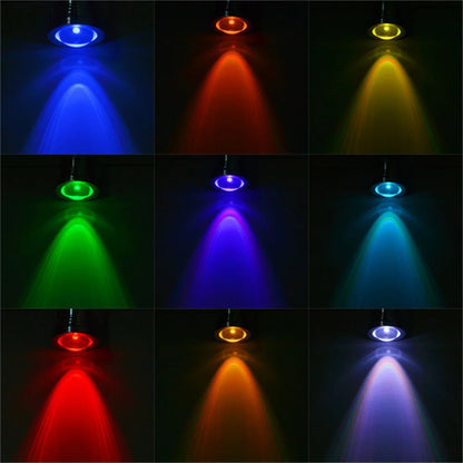RGB Underwater LED Spotlight Bulb AC 110V 220V DC 12V 15W 10W Landscape Lamp Flood Light Outdoor Garden Fountain Pool Decoration