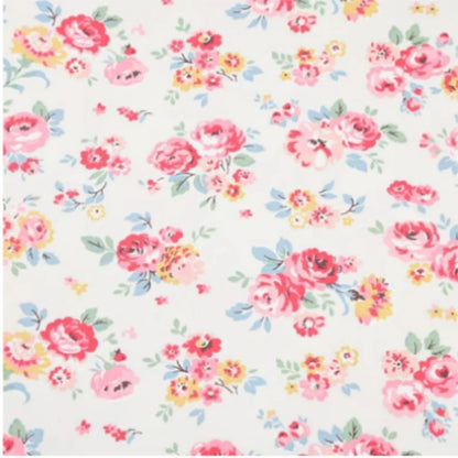 100% Cotton Canvas Fabric with Rose Flower Cartoon Print, Handmade DIY Bag, Pillow Back Cushion, Table Cloth Telas, CR-1879