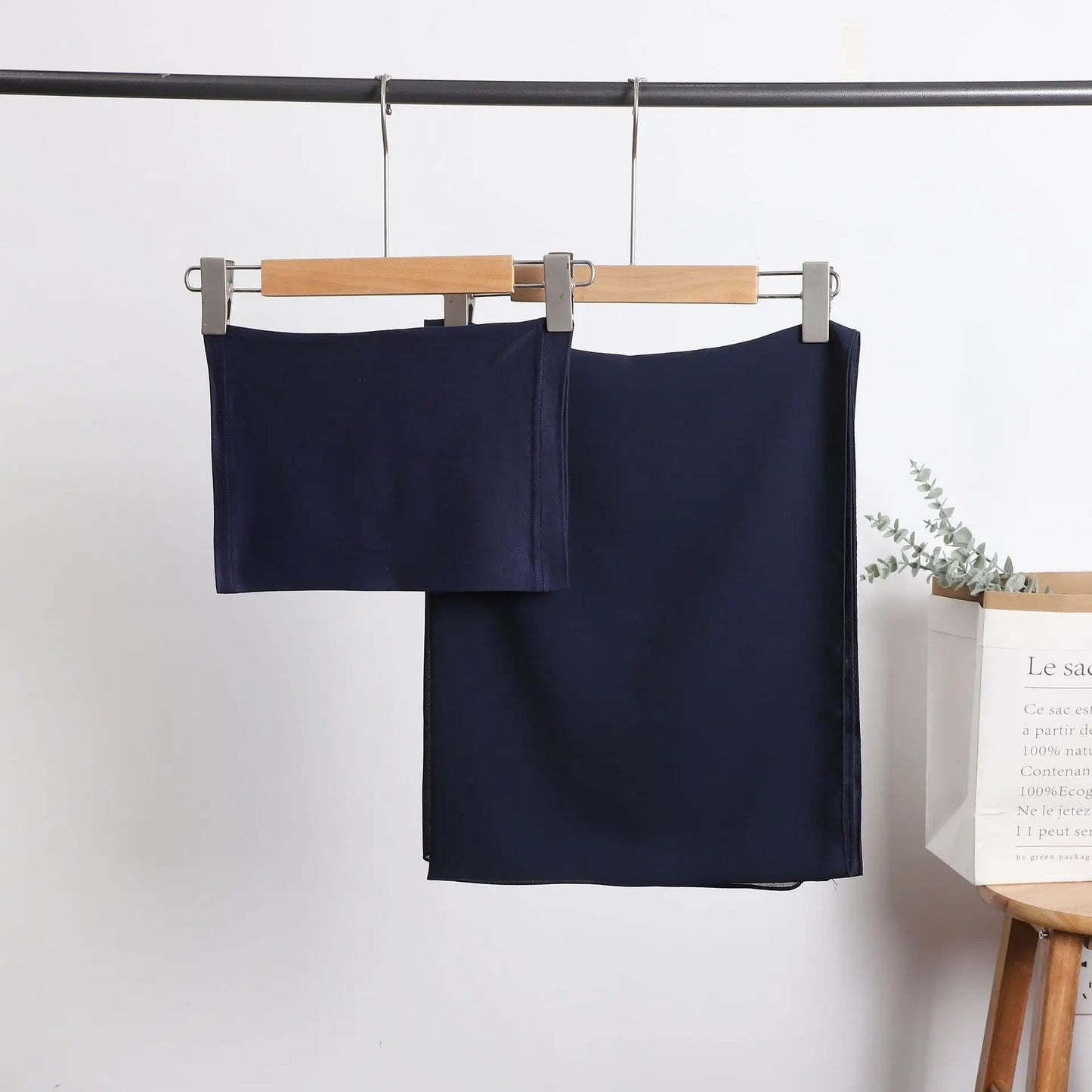 2 Piece Set Chiffon Hijab Matching Undercap Chiffon Scarf with Matching Underscarf Shawls Scarves Head Scarf Headwraps for Women