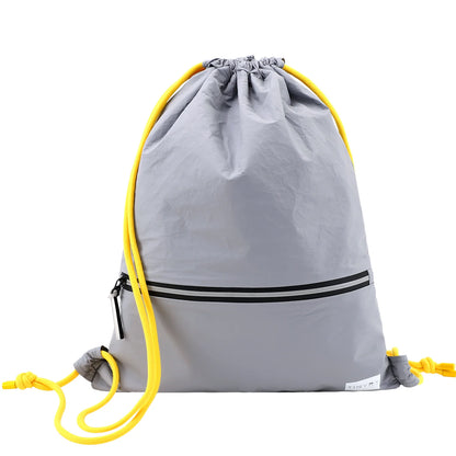 TINYAT Heavy-Duty Drawstring Sports Bag Waterproof polyester Backpack for Gym,Riding, Large Capacity Shoes and Clothes Organizer