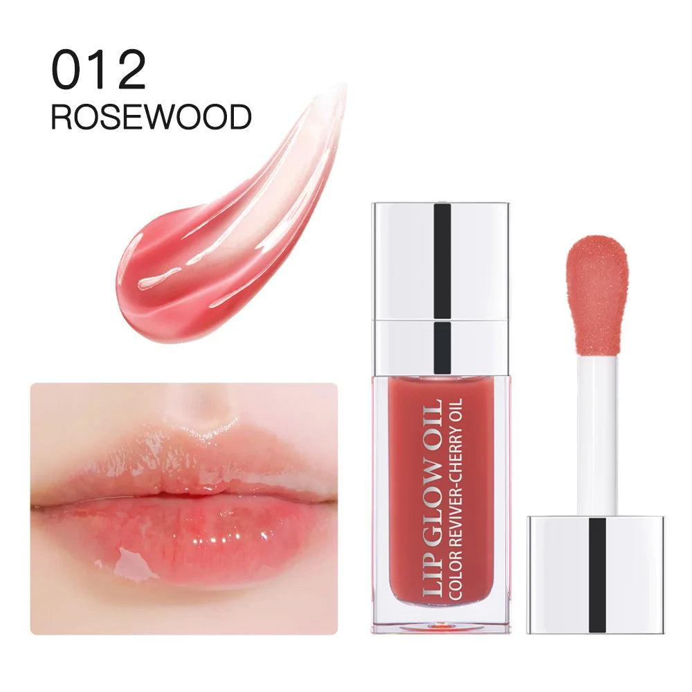 Waterproof  Moisturizing Lip Oil Hydrating Lasting Sexy Glossy Lip Gloss Transparent Plumping Liquid Lipstick Lip Care Makeup