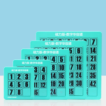 Intelligence Improvement Training Digital Huarong Road, Magnetic Children's Educational Magnetic Puzzle Thinking Training Toys