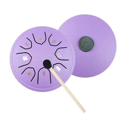 4.5 Inch 8-tone Tongue Drum Steel Music Drums with Drumsticks Birthday Gifts Children Music Toys Percussion Musical Instruments