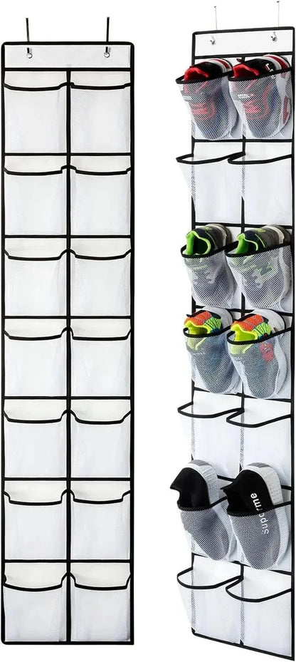 1Pcs Storage Hanging Organizers Foldable Storage Bag Shoes Organizer Toys 35 Large Mesh Bags Clothing Wardrobe Home Organization