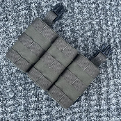 Tactical Magazine Pouch Airsoft Expansion Conversion Panel Mag Bag LV119 FCSK Vest Multicam 5.56/7.62 Triple Mag Pouch
