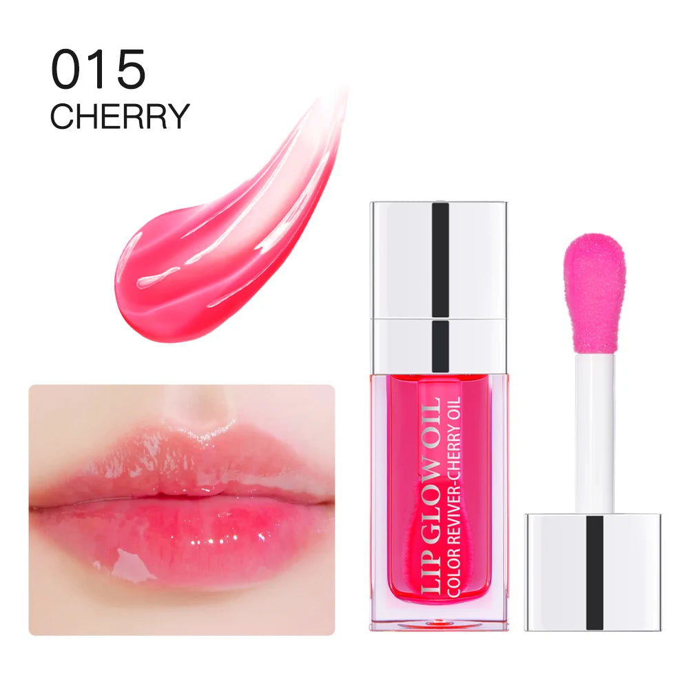 Waterproof  Moisturizing Lip Oil Hydrating Lasting Sexy Glossy Lip Gloss Transparent Plumping Liquid Lipstick Lip Care Makeup