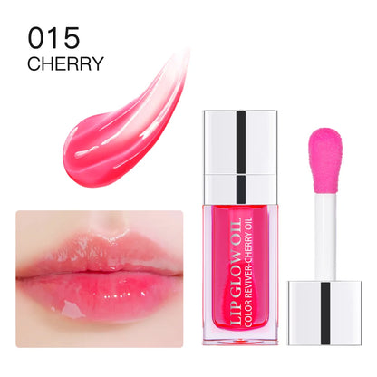 Waterproof  Moisturizing Lip Oil Hydrating Lasting Sexy Glossy Lip Gloss Transparent Plumping Liquid Lipstick Lip Care Makeup