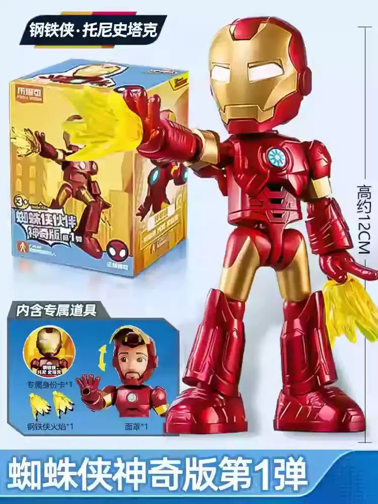 Hot Sale Bruke Building Spider Man Fantastic Partner Iron Man Hulk Handmade Avengers 2 Handheld Ornament Toys