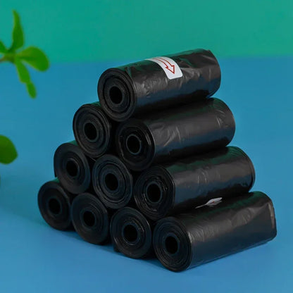1-10 Roll/Set Garbage Bag Degradable Pet Poop Shit Trash Home Kitchen Universal Waste Black Outdoor Clean Pets Supplies