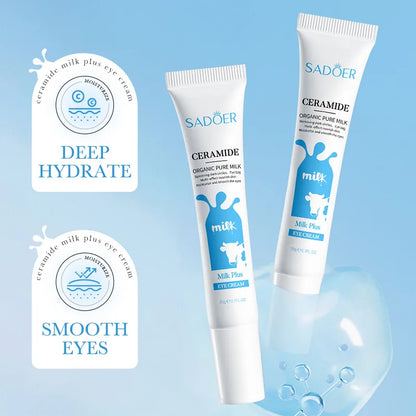 SADOER Milk Nourishing Eye Cream Anti Dark Circles Removal Eye Bags Moisturizing Firming Beauty Skin Care Products for Eyes