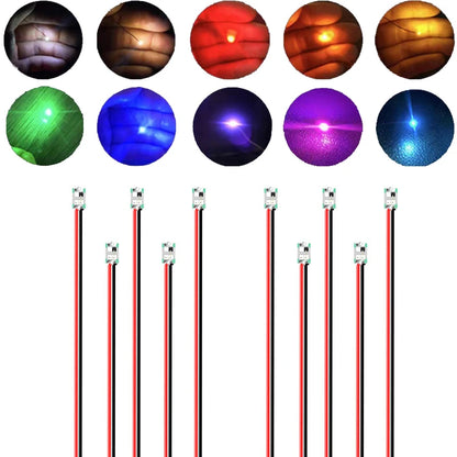 0805 1206 0603 Micro SMD 3V Led Light Wired 30CM DIY Materials Lamp For Model Making HO Railway Scene Layout Accessory 10Pcs