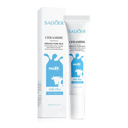 SADOER Milk Nourishing Eye Cream Anti Dark Circles Removal Eye Bags Moisturizing Firming Beauty Skin Care Products for Eyes