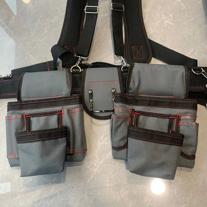 Universal Multi-Functional Combined Tool Bag with Strap Belt for Gardening and Electrician Tools Suitable for All Tool Sizes